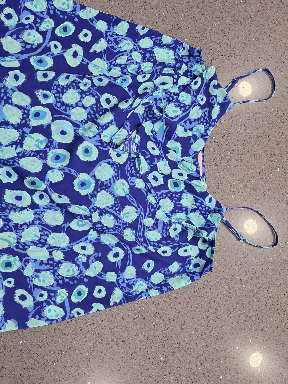 Lilly Pulitzer Blue & Teal Printed Spaghetti-Strap Camisole